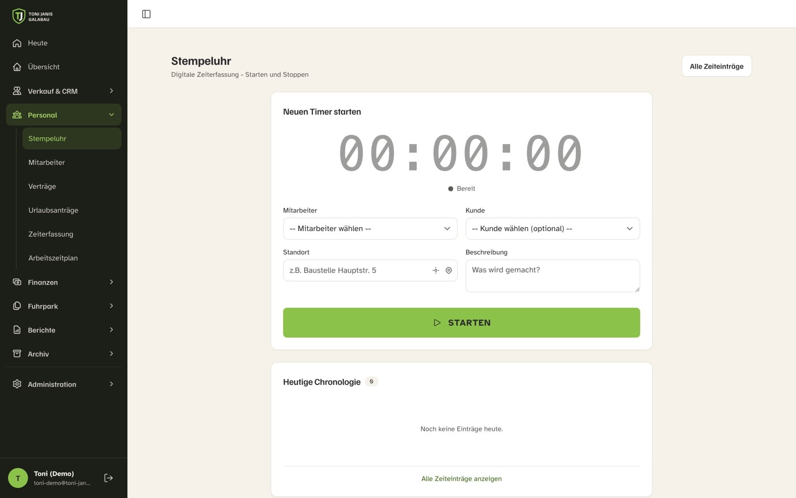 Toni & Janis, application de gestion